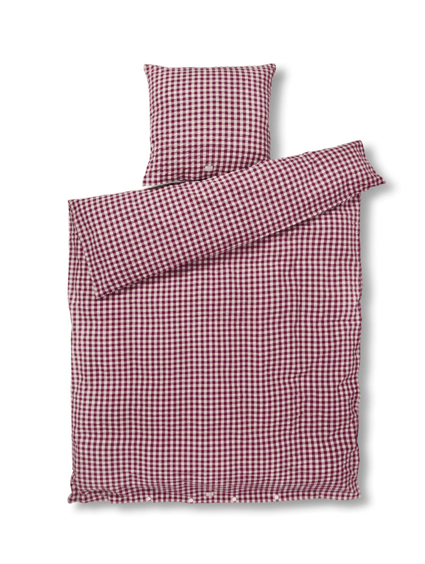 Bæk&Bølge sengetøj - blomme/rosa